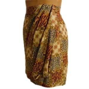 BUY it--   Silk, sexy, pristine animal print skirt